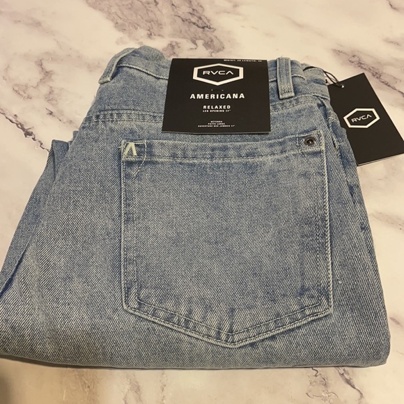 🔥RVCA AMERICANA RELAXED FIT DENIM NWT - Picture 3 of 5